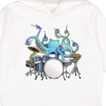 thumbnail image 3 of Inktastic Cute Blue Octopus Drumming Toddler Hoodie, 3 of 4