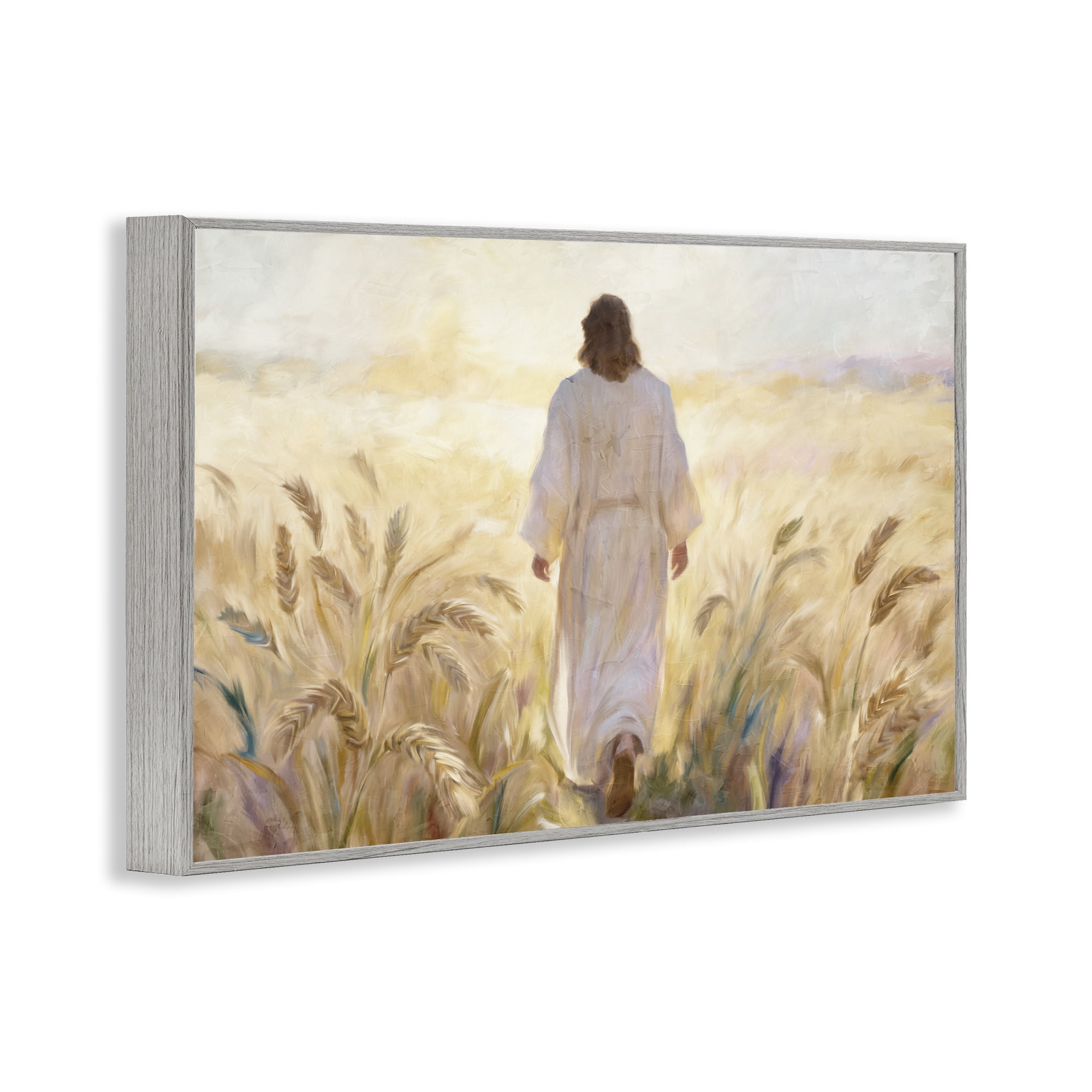 Stupell Industries In His Steps Walking Faithfully Gray Framed Giclee Art, design by Kim Allen
