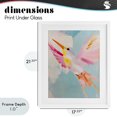 thumbnail image 4 of Stupell Industries Modern Pastel Hummingbird Soaring White Framed Print Under Glass, 17 x 21, by The Prints Vibe, 4 of 8