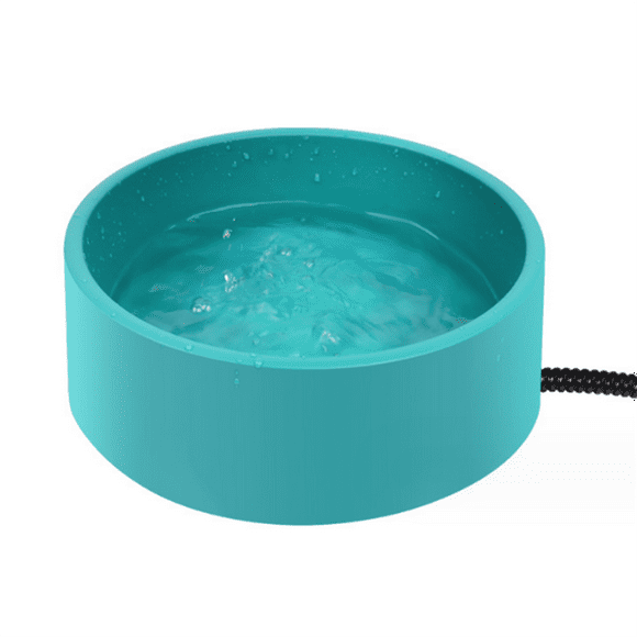 Heated Pet Bowl - 3.2L for Dog Cats, Heated Pets Bowl, Outdoor Water Bowl for Rabbit Chicken Duck Squirrel US Plug