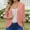 Pink, variant on Women's 3/4 Sleeve Cropped Open Front Cardigan Knit Lightweight V Neck Knit Shrugs with Pockets