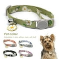 thumbnail image 2 of Reheyre Floral Pattern Cat Collar - Anti-Choke Breakaway Polyester Collar - Bell Included - Ideal for Cats and Dogs, 2 of 8