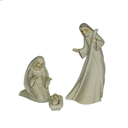 Holy Family Porcelain - Kurt Adler Porcelain Holy Family Set of 3 Pieces