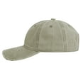 thumbnail image 4 of Toptie Vintage Washed Cotton Distressed Baseball Cap Dad Hat Adjustable Low-Profile Polo Hat-Khaki, 4 of 5
