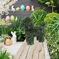 thumbnail image 5 of Artificial Topiary Tree, Artificial Green Boxwood Dog Shaped Decoration for Indoor Outdoor Front Porch, Easter Garden Decor, 5 of 6