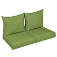thumbnail image 2 of Sunbrella Sorra Home  Outdoor Loveseat Pillow and Cushion Set 23 in W x 27 in D x 5 in H - Cilantro, 2 of 5