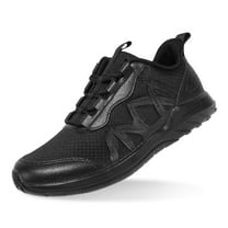 Kids Black Tennis Shoes Lightweight Breathable Boys Running Shoe Fashion Walking Sneakers For Girls Big Kid 6.5