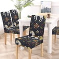 thumbnail image 5 of RYLABLUE Fabulous Pattern with Unicorn Stretch Chair Cover Protector Seat Slipcover for Dining Room Hotel Wedding Party Set of 4, 5 of 5