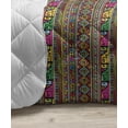thumbnail image 3 of African Down Alternative Comforter, Leopard Skin Motif with Abstract Savannah Animal Camouflage Pattern, Microfiber Quilt for All Season, 5 Sizes, Marigold Magenta Violet, by Ambesonne, 3 of 3