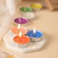 thumbnail image 3 of 50 Pack Tealight Candles, Mini Candles Smokeless Unscented Boxed Tealight, Emergency Candles Round Tabletop Candle For Wedding Valentines Layout (Purple), 3 of 5
