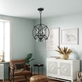 thumbnail image 4 of Livex Lighting - Aria - 3 Light Convertible Mini Chandelier in Glam Style - 15.5, 4 of 11