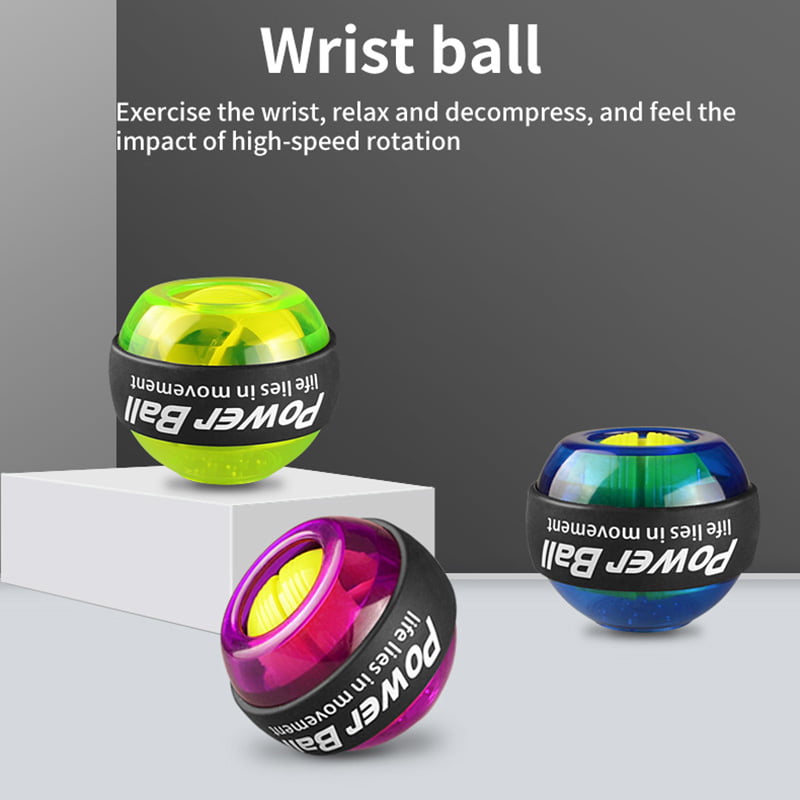 LED Wrist ball Trainer Relax Gyroscope Ball Muscle Power Ball Gyro Arm Exerciser 