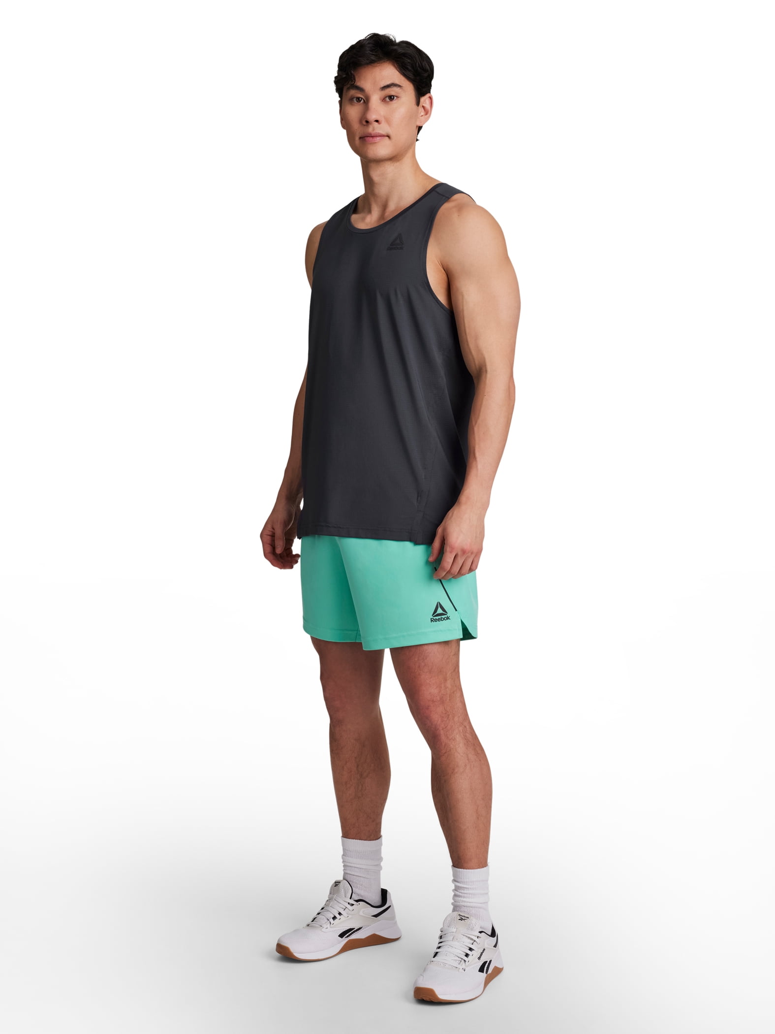 Reebok Men's and Big Men's Agility Hybrid Short, 6" inseam, Sizes XS-5XL