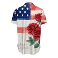 thumbnail image 5 of Mutghys Button up Shirt Women Independence Day Printed Lapel Short Sleeve Shirts Lightweight Breathable Relaxed 250th Anniversary USA Casual Shirts, 5 of 5