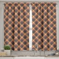 thumbnail image 2 of Ambesonne Tartan Valance & Curtain, British Country Style, 55"x36", Charcoal Grey Marigold, 2 of 6