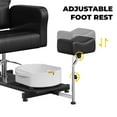 thumbnail image 6 of EastVita Reclining Pedicure Chair with Footrest Stool & Massage Foot Basin, 360° Swivel Hydraulic Pedi Chair for Spa, Beauty Salon, 6 of 7