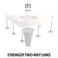 thumbnail image 5 of Modern Dining Table,24 Inch Round Table,MDF Top and Steel Base Tulip Round Kitchen Table,Coffee Table for Living Room,White Marble, 5 of 7