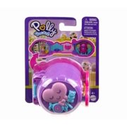Polly Pocket Pocket On The Go Fun Collection Of Mini Playsets With 1 Doll, Moving Features & Clip