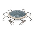 thumbnail image 1 of IMAX 23575 Crabe de Port en Céramique et en Métal, 1 of 1
