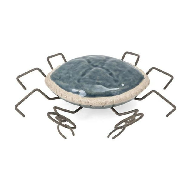 IMAX 23575 Crabe de Port en Céramique et en Métal