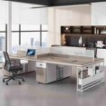 thumbnail image 3 of Workstation Storage Office Desks Mobile Wooden Ultifunctional Keyboard Office Desks Studying Bureau Scrivania Room Furnitures My Lux Decor Round, 3 of 19