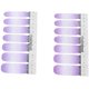 thumbnail image 3 of Pegatinas para decoración de uñas con patrón de purpurina, color degradado, cobertura total, autoadhesivas, envolturas para uñas elegantes para hacer tú mismo 45, 3 of 10