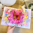 thumbnail image 4 of Birthday Cards, Butterfly Pop Up Card Box, Butterflies and Flowers Greeting, for Women, Daughter, Mom, Sister, Friend, 4 of 6