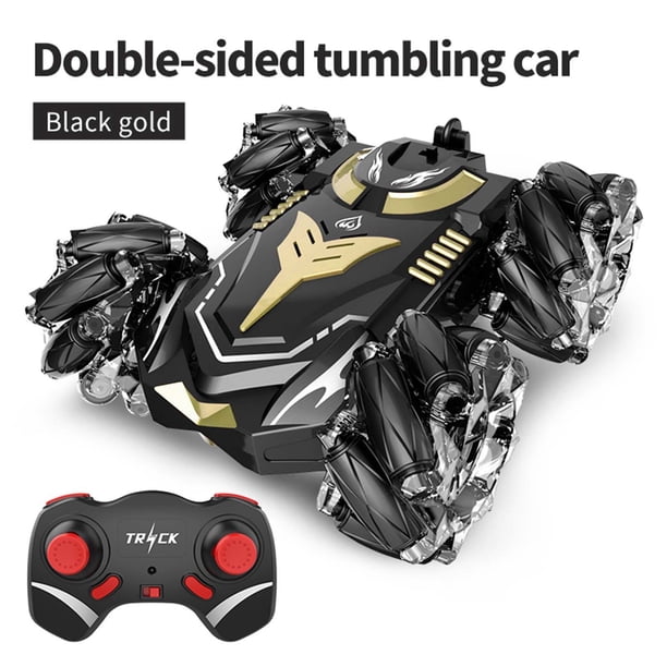 Fiudx Ofertas Flash Del Día Coche De Control Remoto De Deriva, Coche De Acrobacias De Deriva Lateral 4Wd, Rotación De Doble Cara, Coche De Juguete Musical Para Escalada En El Campo
