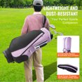 thumbnail image 3 of KFFKFF Golf Equipment Bag, 14-Slot Organizer Top, 36” Multi-Compartment Superior Cart Bag, Robust Golf Gear Bags with Grips, Protective Cover, Removable Strap for Both Genders, Black Purple, 3 of 9