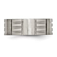 thumbnail image 2 of Auriga Fine Jewelry Titanium Satin 8mm Notched Band for Men Size 9, 2 of 6