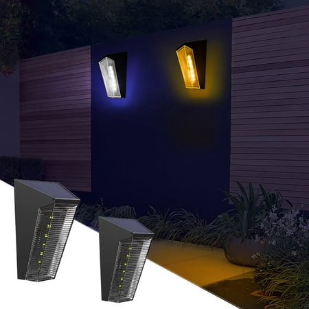 

Sizzling Savings 2pcsSolar Outdoor Lights Solar Powered Lights IP55 Waterproof Wall Security Lights For Fence Yard Garden Patio Front Door