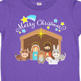 thumbnail image 4 of Inktastic Merry Christmas Cute Nativity Scene Boys or Girls Toddler T-Shirt, 4 of 5