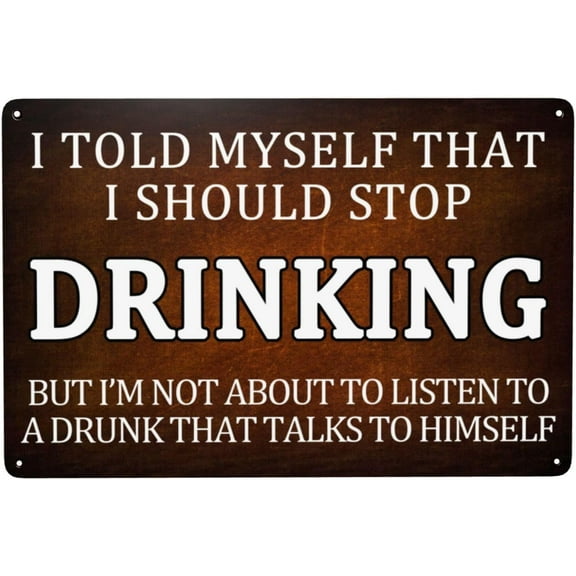 Funny Beer Alcohol Tin Sign I Should Stop Drinking Wall Decor Poster Tin Painting Decor Iron Plating Metal Sign Plaque Poster,,8×12 inch