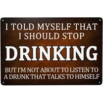 Funny Beer Alcohol Tin Sign I Should Stop Drinking Wall Decor Poster Tin Painting Decor Iron Plating Metal Sign Plaque Poster,,8×12 inch
