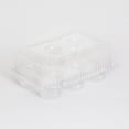 thumbnail image 3 of Inline Plastics Sure Lock Clear Hinged, 6 Compartment, 2.5 Inch Standard Cupcake Muffin Container | 300/Case, 3 of 4