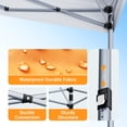 thumbnail image 5 of CHITOOMA 10 x 10ft Pop up Canopy Tent, Instant Outdoor Shelter Easy Portable Straight Leg Canopy Tent, Orange, 5 of 12