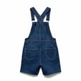 thumbnail image 5 of Generic Mens Denim Shorts Solid Color Bib Overall Jean Romper Casual Loose Fit Summer Jumpsuit Coveralls with Zipper, 5 of 5