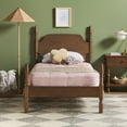 thumbnail image 6 of Traditional Walker Edison Easy Assembly Solid Wood Vivienne Twin Bed - Dark Brown, 6 of 16