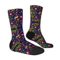 thumbnail image 2 of Goofa Colorful Mexican Printed Men's Crew Socks, Soft Durable Breathable Moisture-Wicking with Odor Control Cotton socks, 2 of 9