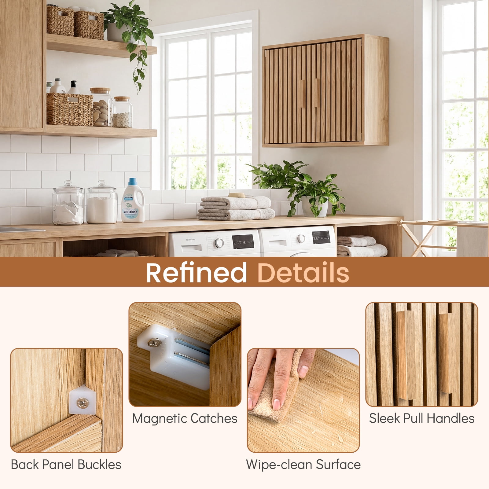 Costway Bathroom Wall Cabinet, Wall Mounted Medicine Cabinet , Adjustable Shelves