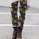 thumbnail image 1 of ICHUANYI Clearance Womens Fashion Casual Hollween Printed Tight Leggings High Waist Pants(Gray, S) ICHUANYI WER2023081205671, 1 of 5