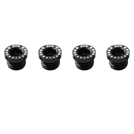 

hongheyi 4Pcs Aluminum Screw Bolt For V Brake Hole V Brake Boss Cantilever Brakes Post Mount Screws M10*1.25 MTB Fixed Gear Road Bike Black