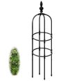 thumbnail image 1 of Obelisk trellis for climbing plants, 0.9 m/1.4 m/1.5 m/2 m high, metal mesh for roses, vines, 1 of 5