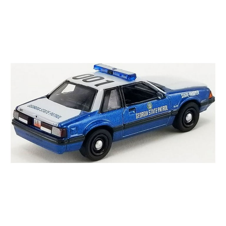 Georgia State Patrol 1989 Ford Mustang SSP, Blue and White