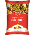 thumbnail image 2 of Bikaji Navratna Mix Sab-Kuch Indian Snacks 140g, Pack of 12,  Spicy Blend of Savoury Gram Flour Noodles, Lentils, Peanuts, and Sun Dried Potato, 2 of 5