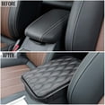 thumbnail image 4 of Auto Center Console Pad PU Leather Car Armrest Seat Box Cover Protector Universal Fit, 4 of 10