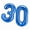 Blue, variant on stcellnmex 40 Inch Number 30 Balloons Jumbo Foil Giant Number 30 Balloons for 30th Birthday Party Decorations Anniversary Event Black