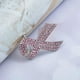 thumbnail image 5 of 3x Especial Rhinestone Pink Ribbon Bowknot Pin Broche Mujeres Niñas Ramillete de cristal, 5 of 8