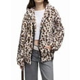 thumbnail image 2 of Veste Courte en Fausse Fourrure pour Femmes, Col Châle en Peluche, Cardigan, Blanc m, 2 of 9
