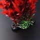 thumbnail image 5 of Plantas de agua artificiales de 40 CM hojas rojas falsas plantas de agua adorno de pecera decoración de acuario, 5 of 7